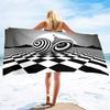 Psychedelic Stripe Beach Towels for Adults Quick Dry Bath Towel Pool Towels for Adults Swimming Towel hot tub Towels Shower