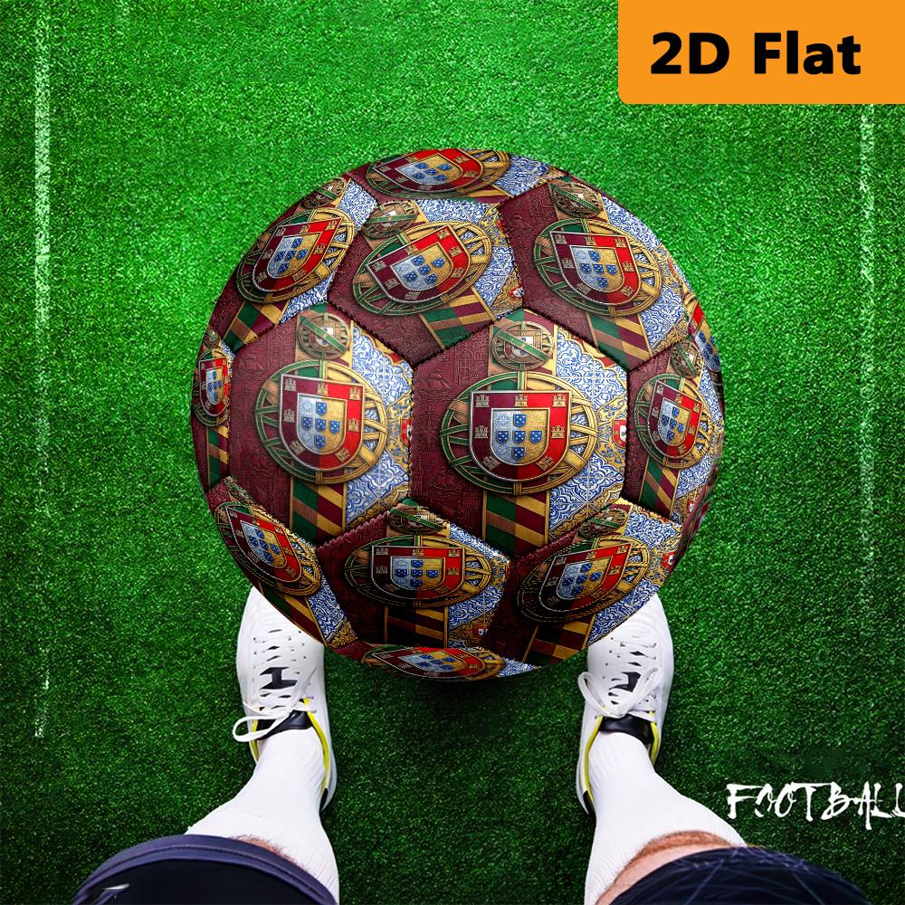 Portuguese Heritage Royal Symbols Soccer Ball Suitable for Both Training and Competition High Elasticity No. 5 Football Outdoor Sports Entertainment