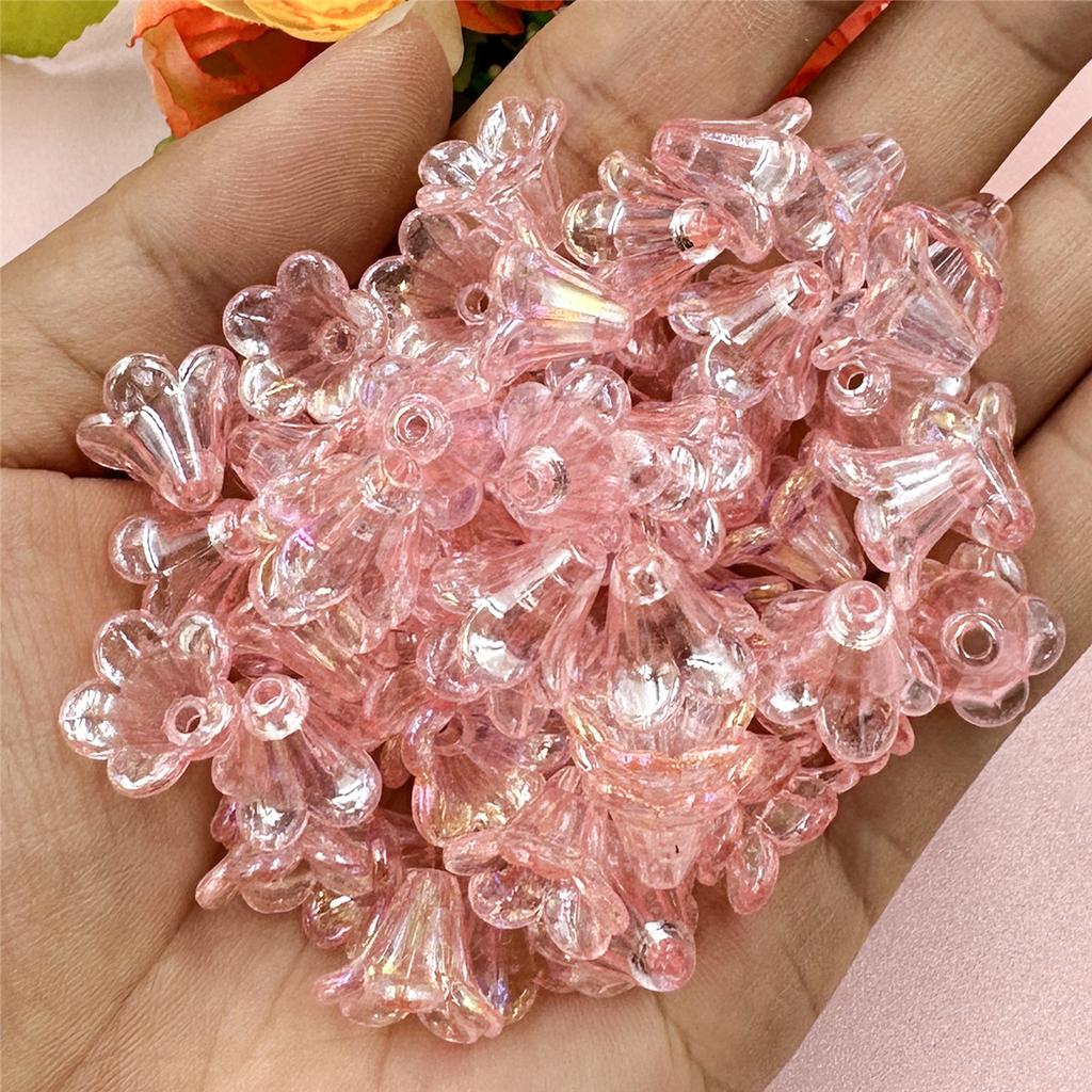 Necklace Morning Glory Bracelets 200PCS 12*11.5mm DIY Jewelry Accessories Acrylic Loose Beads Earrings Jewelry Making  beads