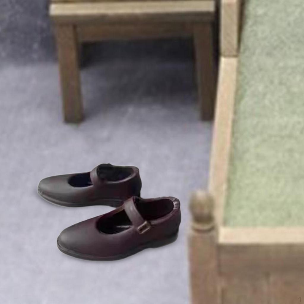 1:6 zapatos para niñas, accesorios, moda ponible, escena de la vida, regalo de bricolaje, casa de muñecas, fácil de usar