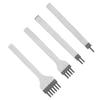 Rhombus Lacing Stitching Chisel Set Leather Craft Kits HSS Punching Stamping Prong Chisel