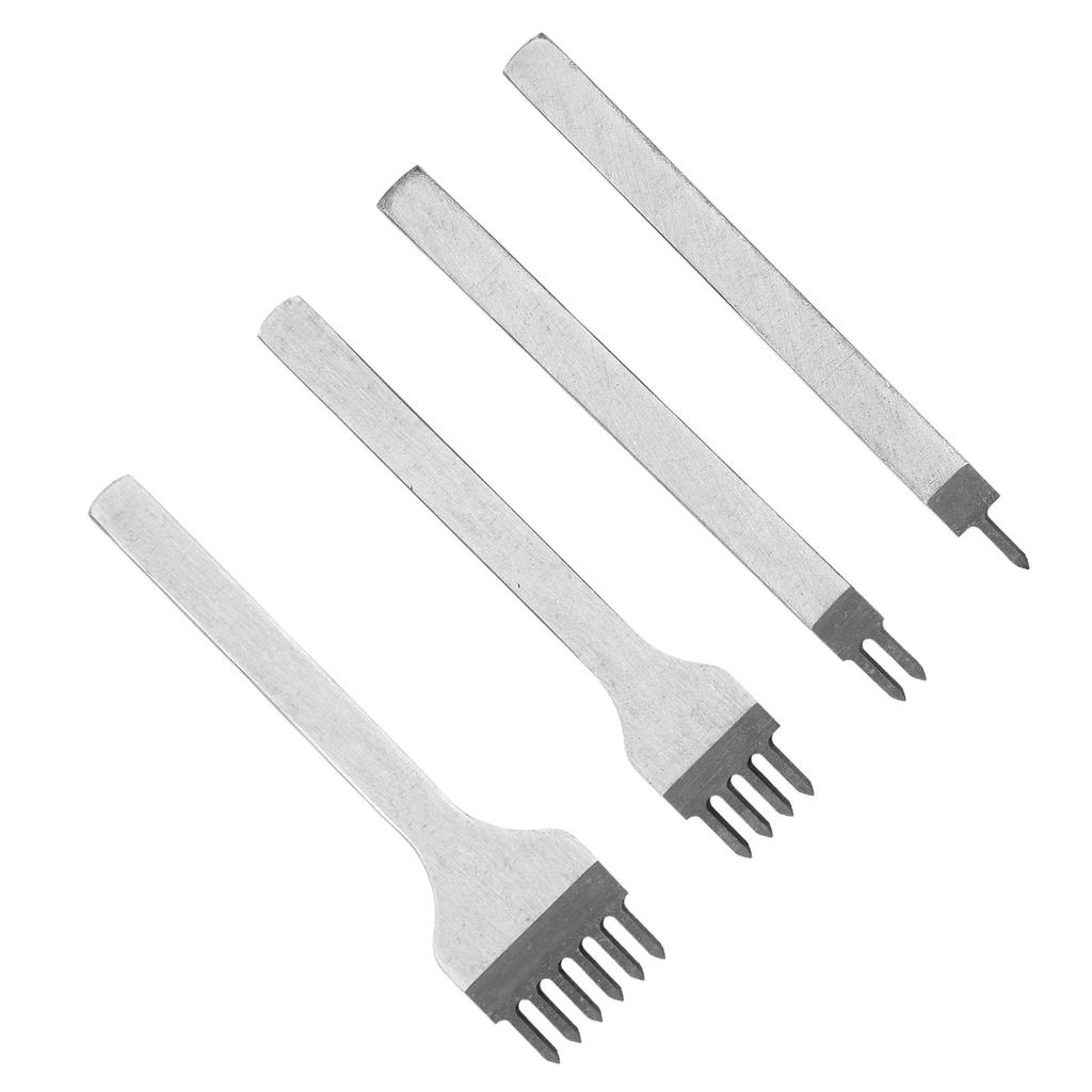 Rhombus Lacing Stitching Chisel Set Leather Craft Kits HSS Punching Stamping Prong Chisel