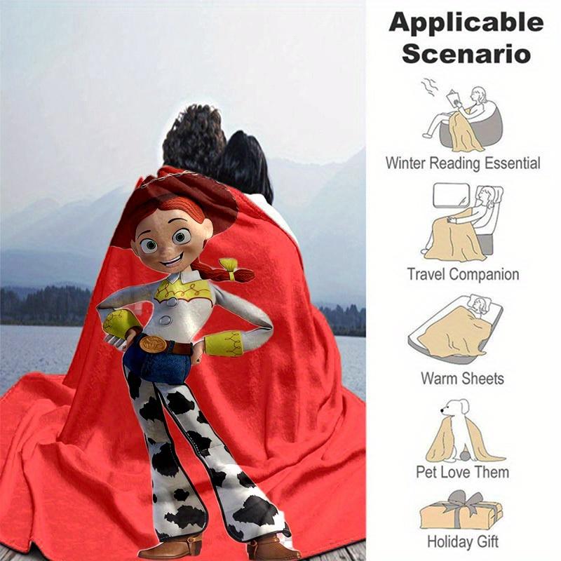1pc, Toy Story Jessie Cowgirl Blanket Soft & Cozy Throw for Home Decor, Couch Cover, Outdoor Use, Travel