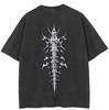Streetwear Dark Gothic Bone Print Shirts