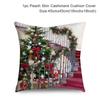 Santa Claus Christmas Tree Snow Scene Snowman Animal Deer Rabbit Bird Fox Sofa Seat Bedroom Car Office Decoration Pillowcase