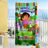 Dora Explorer Personalized Name Beach Towel Super Soft & Absorbent Ideal for Travel Outdoor Swim Pool Yoga Surf Camping Hiking Gym Gift Holiday