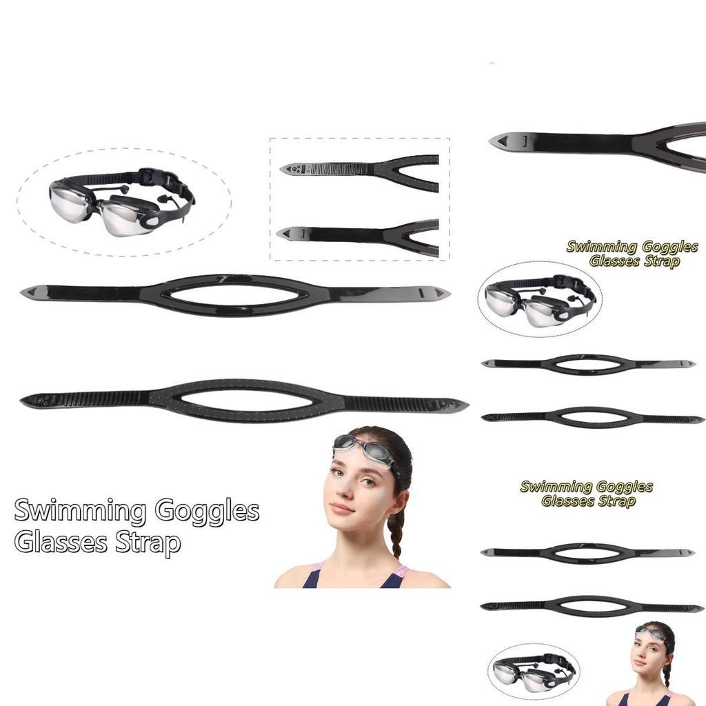 Verstellbares Silikonband für Tauchmaske Schwarz 54cm/21.25in Größe