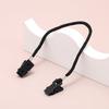 [QIKEJI] Hutclip, Huthalter, Hakenform, Schwarz, Set von