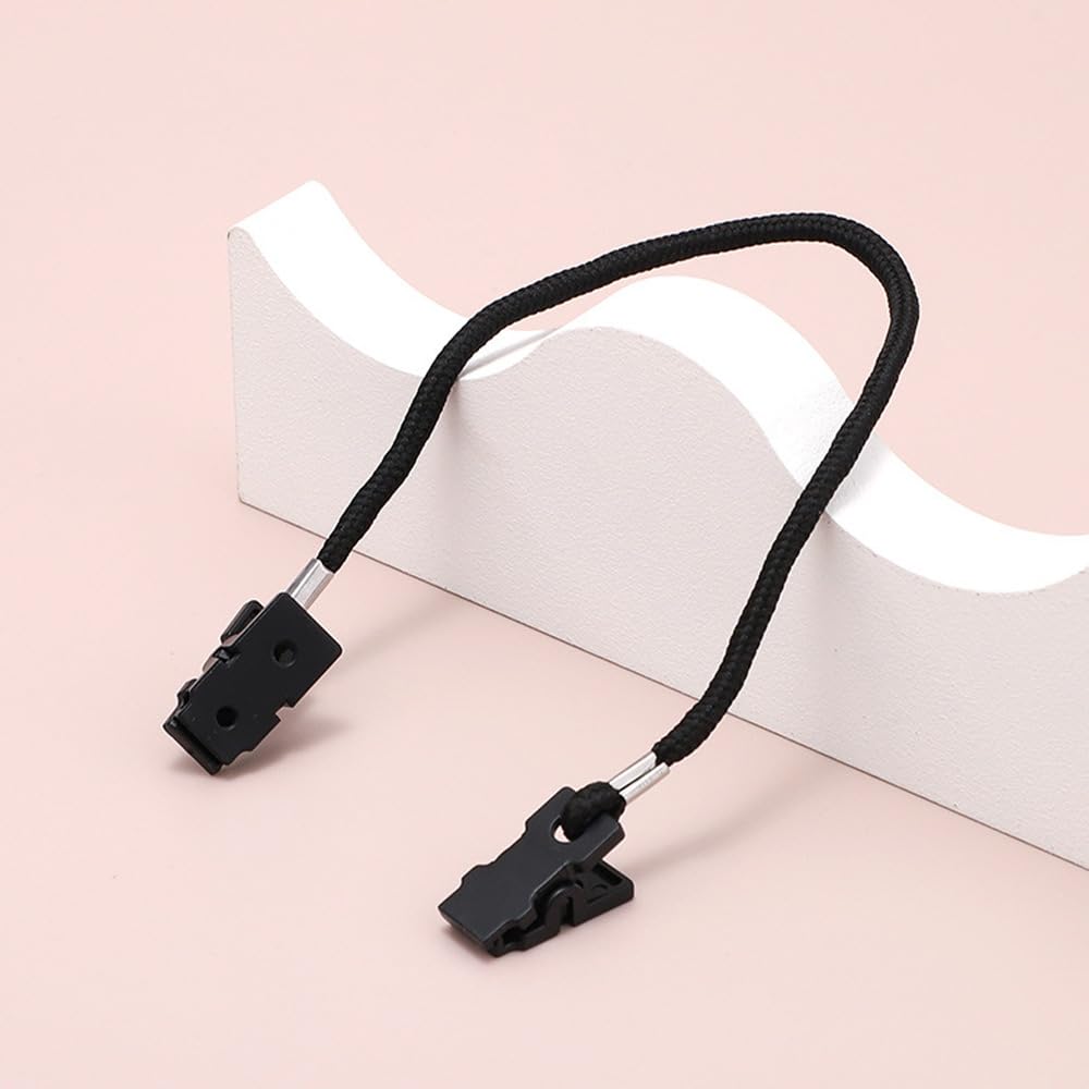 [QIKEJI] Hutclip, Huthalter, Hakenform, Schwarz, Set von
