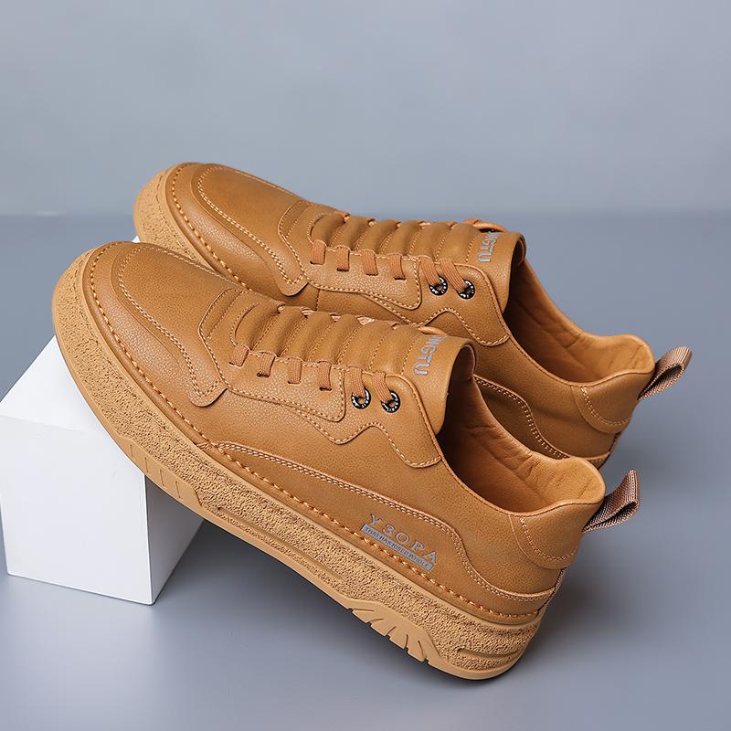 Spring New High Quality Wear Resistant Sole Sports Oxford Shoes Versatile Men's Leather Casual Shoes Office Men's Business Shoes