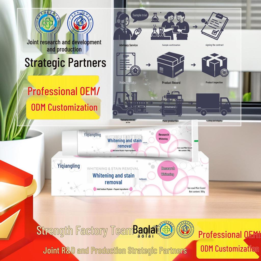 Yiqiangling Whitening Toothpaste - Top Seller for Yellowing and Odor Removal, Specially Researched for Stain Removal