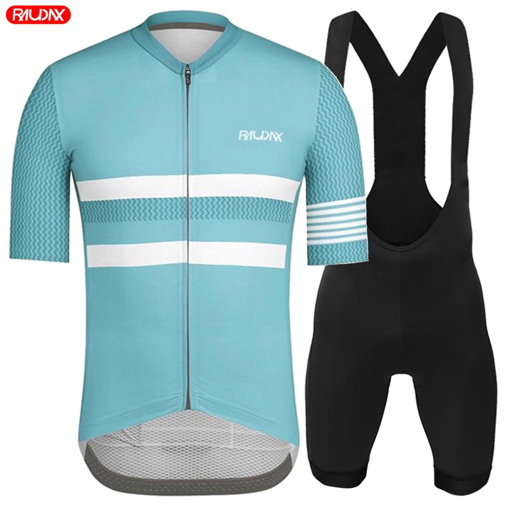 2026 Raudax High Quality Ciclismo Men Summer Short Sleeve Cycling Jersey Breathable Maillot Ciclismo Hombre Cycling Clothing Set