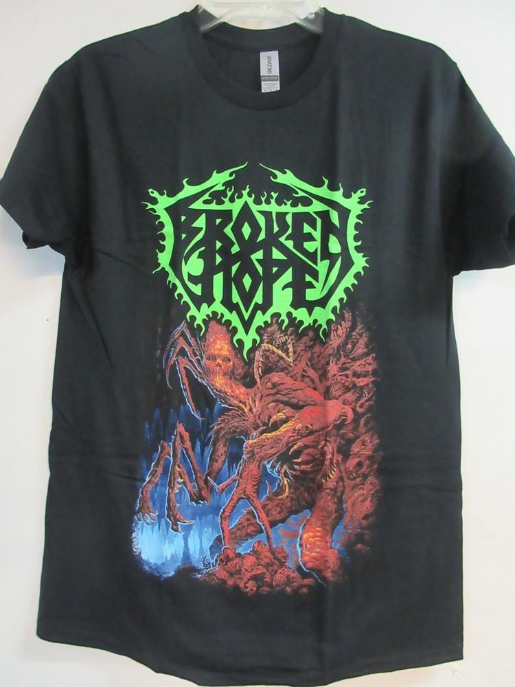 BROKEN HOPE OFFICIAL MERCH MUTILATED SONG LIST BAND CONCERT MUSIC  MEDIUM Unisex T-Shirt XXL