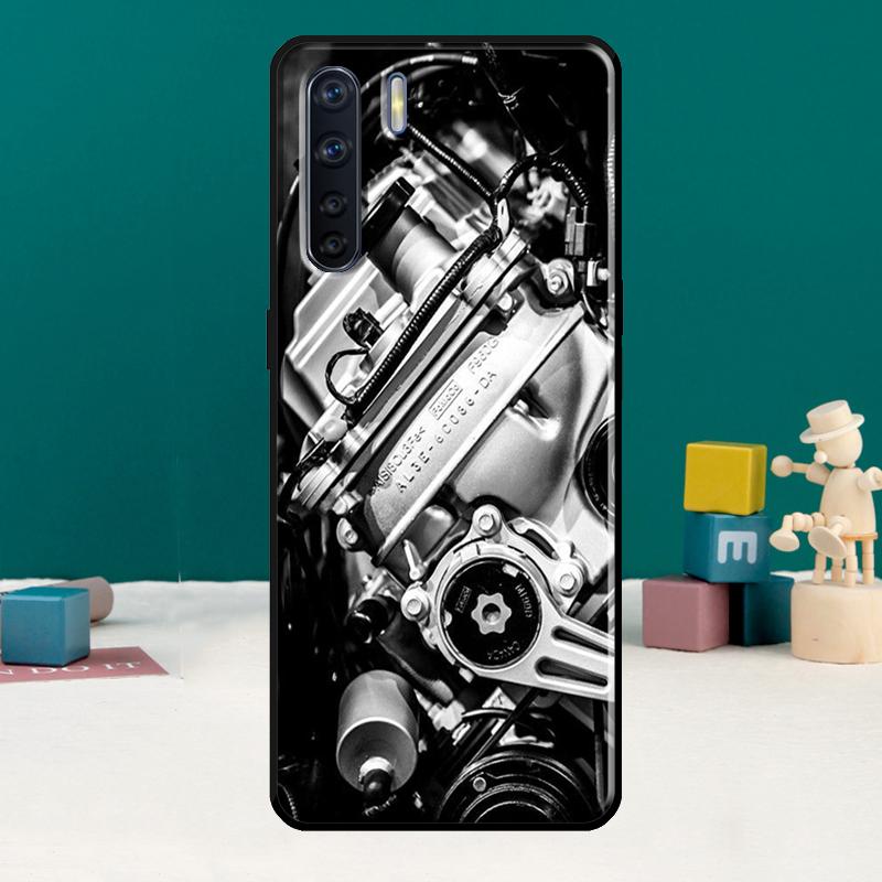 Mechanical Engines Phone Case For Oppo A40 A60 A80 A78 A98 A18 A38 A58 A15 A17 A77 A74 A94 A54 A57S A16 A76 A96