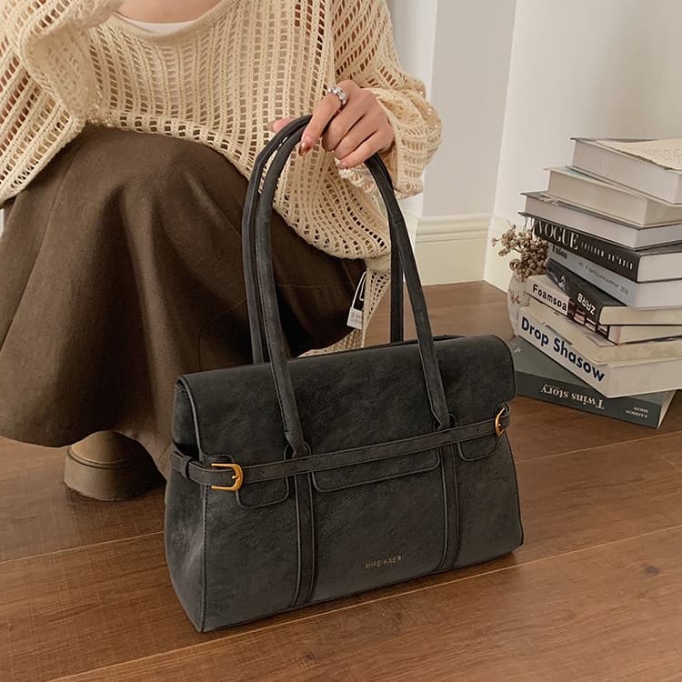 Large Capacity Leather Tote Bag Women's Shoulder Handbag