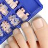 Set da 100 Pezzi di Unghie Finte Rimovibili per Piedi, Unghie Artificiali a Copertura Totale di Varie Misure per Applicazione e Sostituzione Nail Art Pedicure