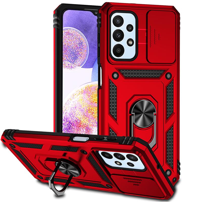 Full Cover For Samsung Galaxy F13 Case For Samsung Galaxy F13 Push Window Magnetic Phone Holder Back Case For Samsung F13 Case