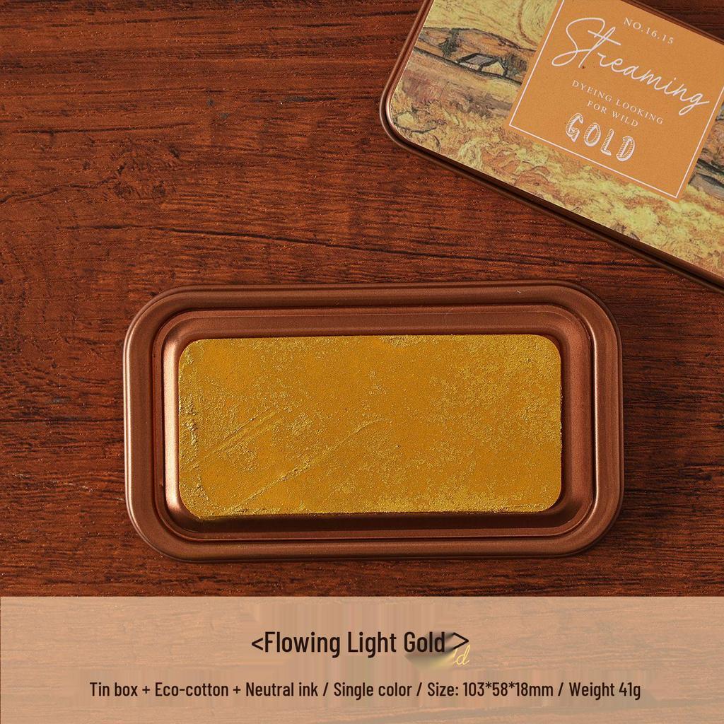 Tie-dye Wilderness Eco-Cotton Journal Ink Pad - Neutral Oil-Based Iron Box Ink Pad