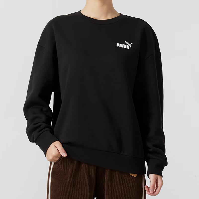 Женский флисовый свитшот Puma M чёрный