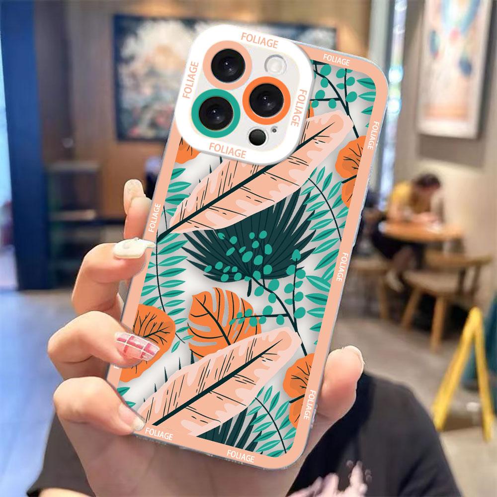 

Abstract Art Plants Leaf Clear Phone Case For Infinix TECNO POVA 2 4 3 5 SMART 6 7 8 NOTE 10 11 12 30 30I 40 50 CAMON 19 20 Case TECNO POVA5PRO