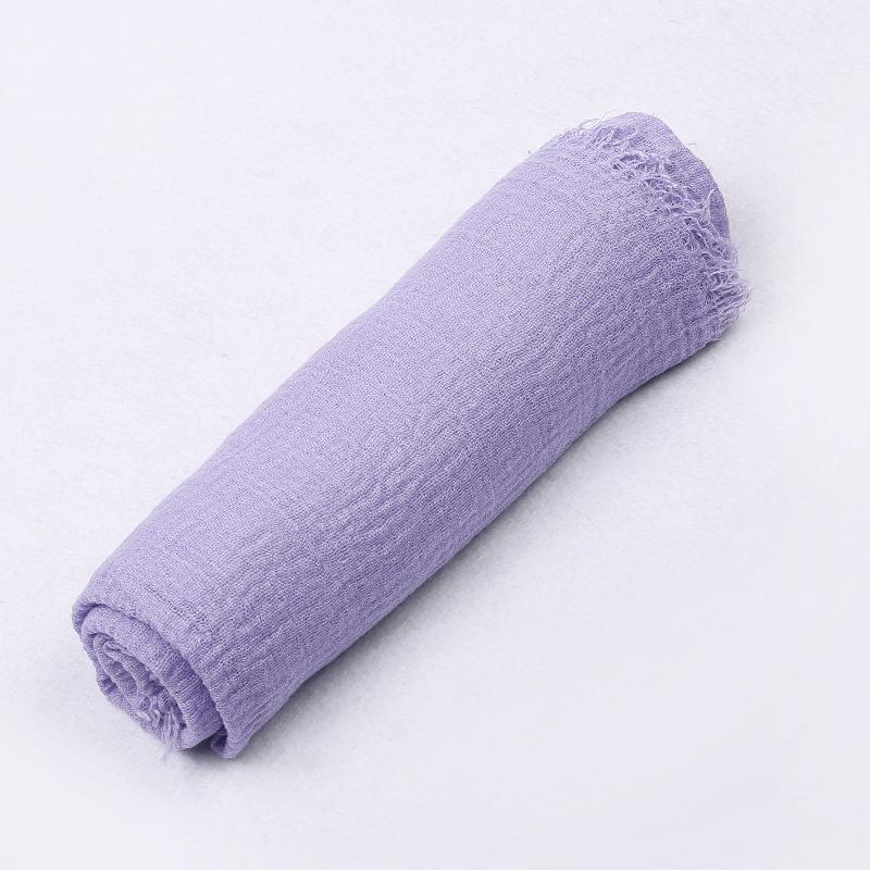 180*90cm Women Muslim Crinkle Hijab Scarf Femme Musulman Cotton Linen Solid Headscarf Islamic Hijab Shawls and Wraps