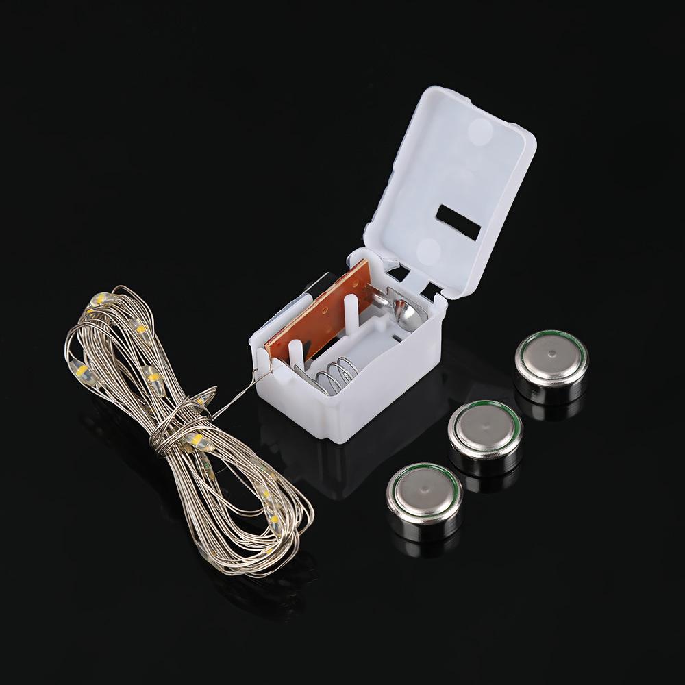 LED Copper Wire Fairy Lights - Three-Level White Box String Lights for Decorative and Atmosphere Settings