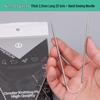 Short Circular Steel Knitting Needles with Round Head for Wool - 23cm for Socks, Cuffs, Gloves & Sewing Accessories