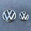hijk1 Black car Front Grill Emblem Rear Trunk Badge Logo Golf 6 7 7.5 MK6 MK7 MK8 Polo 1set For Volkswagen VW Sticker Accessories