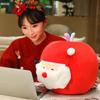 Creative Red Apple Santa Claus Plush Toys Cushion Cute Soft Stuffed Sleep Hugable Pillow Dolls For Kids Birthday Christmas Gift