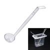 5Pcs Clear Plastic Long Handle Mini Ladles For Sauces Dressings Soup Large Capacity Party Catering Supplies