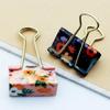 3Pcs/Set Colorful Flower Pattern Paperclips Stationery Office Binding Supplies Students Text Paper Folder Clips