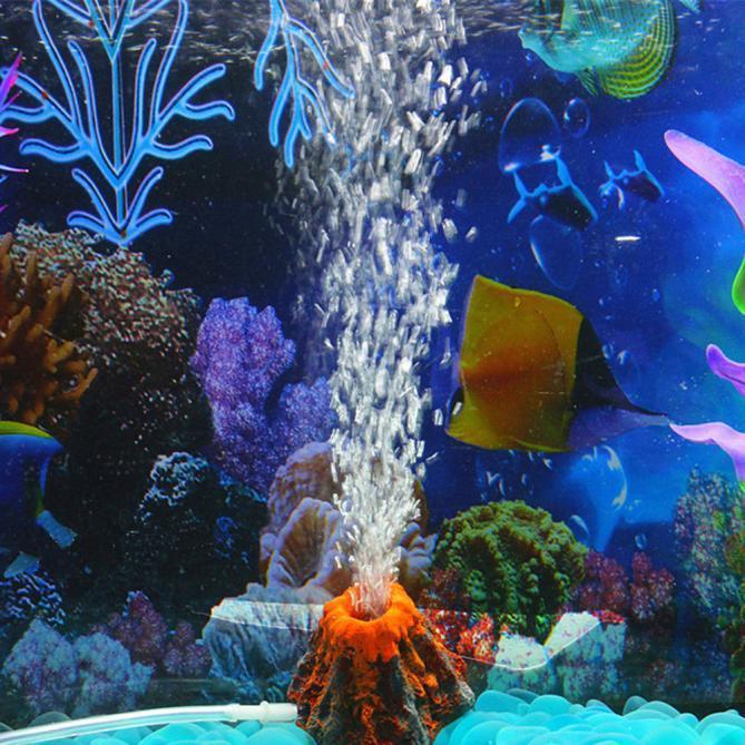 fish tank volcano