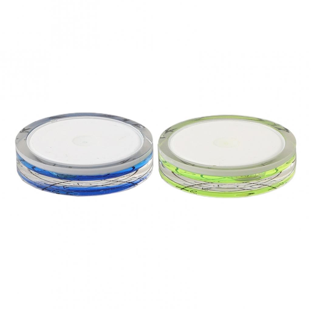 2Pcs 32mm Bubble Level Degree Mark Measuring Meter