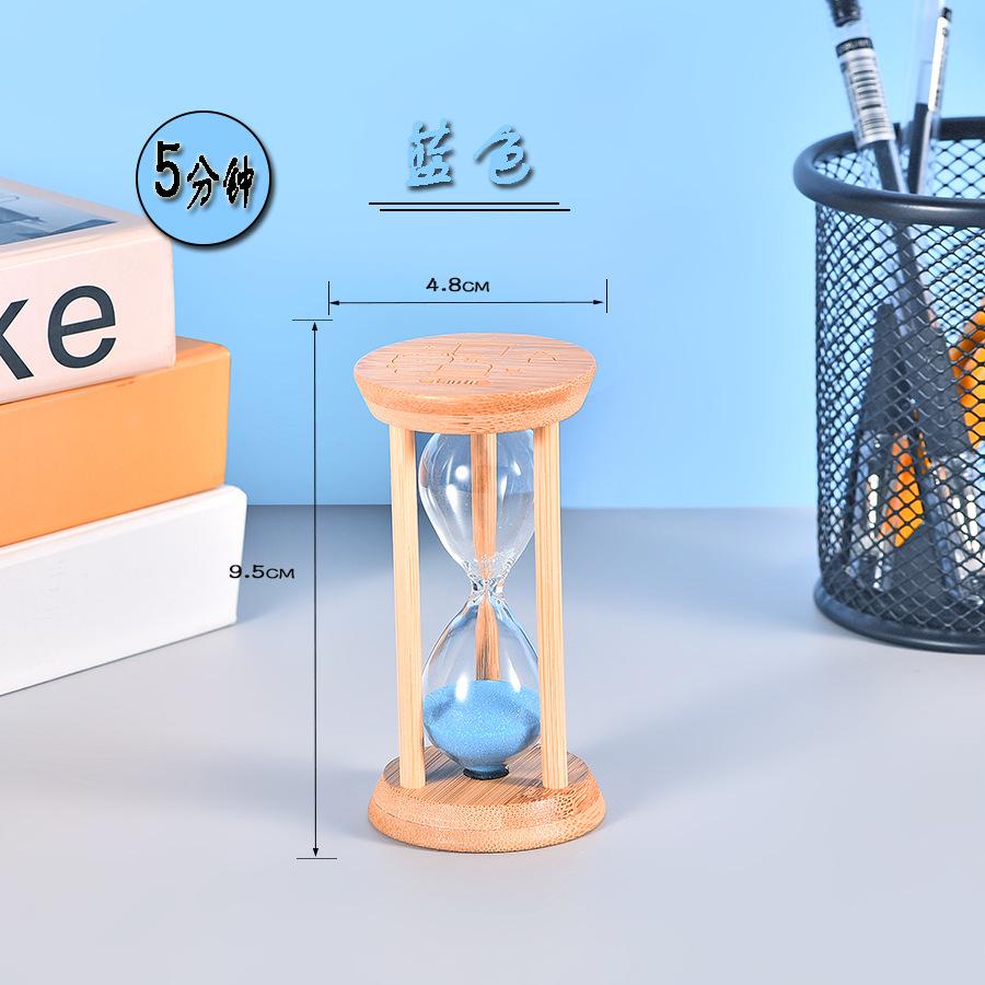 Clessidra Timer Resistente per Bambini: Ornamento rotondo in legno 1-30 Min