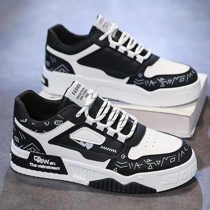 Fashion Fashion Printed Casual Male Flat Shoes Spring Autumn Designer New Non-slip Lightweight Men's Sneakers
