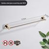 Gold Stainless Steel No-Drill Bathroom Towel Rack
