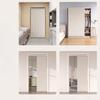 Door Curtain Pleated Door Curtain Folding Door Curtains Accordion for Bedroom Curtain Partitions, Wardrobes, Shoe Cabinets Etc