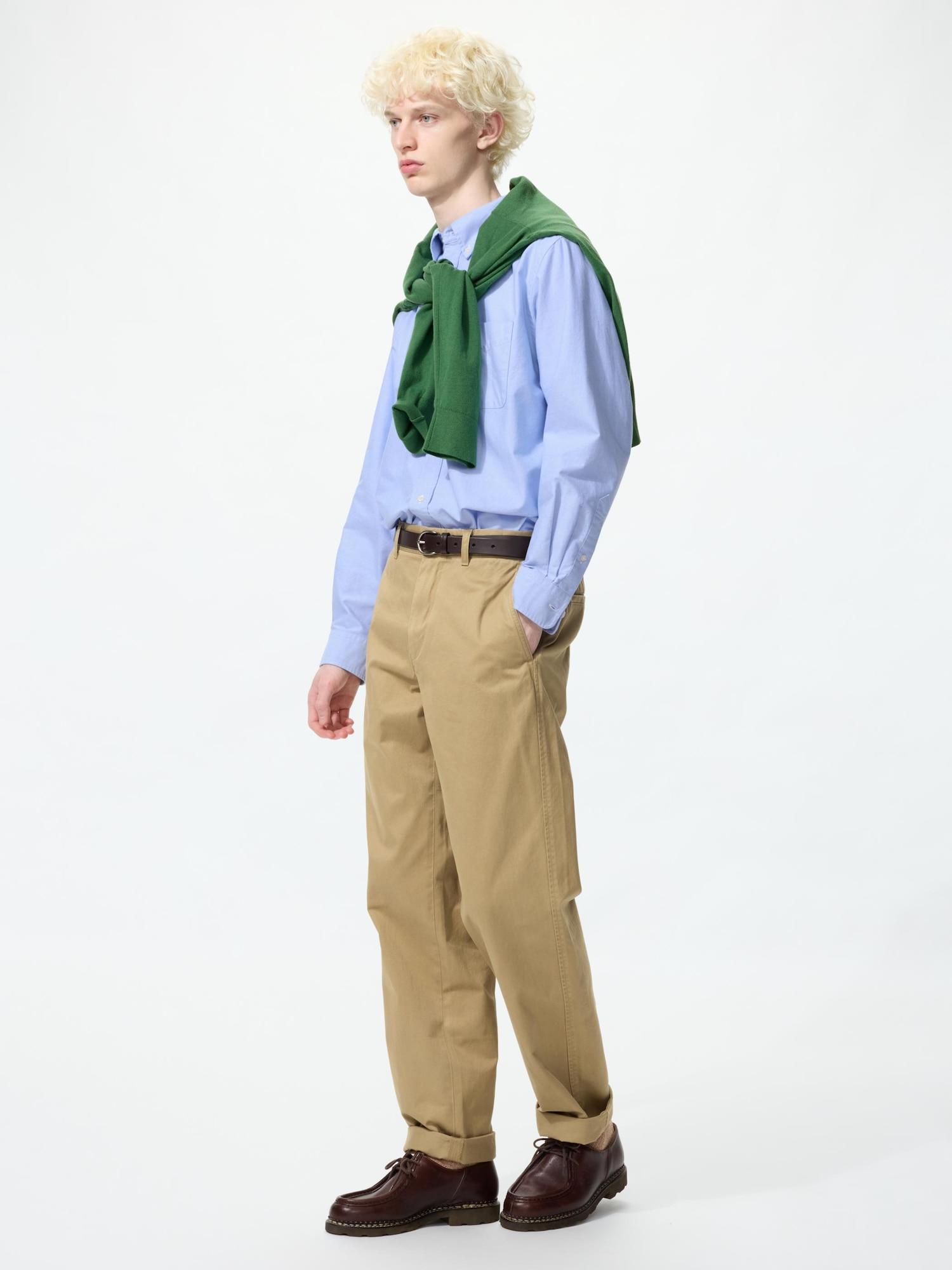 

Uniqlo Япония Обычные Чино Длинные 34 BROWN/70