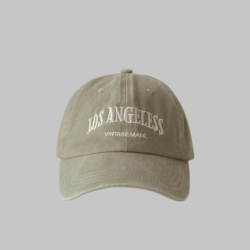 Cotton Retro Vintage Baseball Cap Men Women Denim Embroidered Letters Hat Cotton Soft Top Caps Casual Retro Unisex Hats