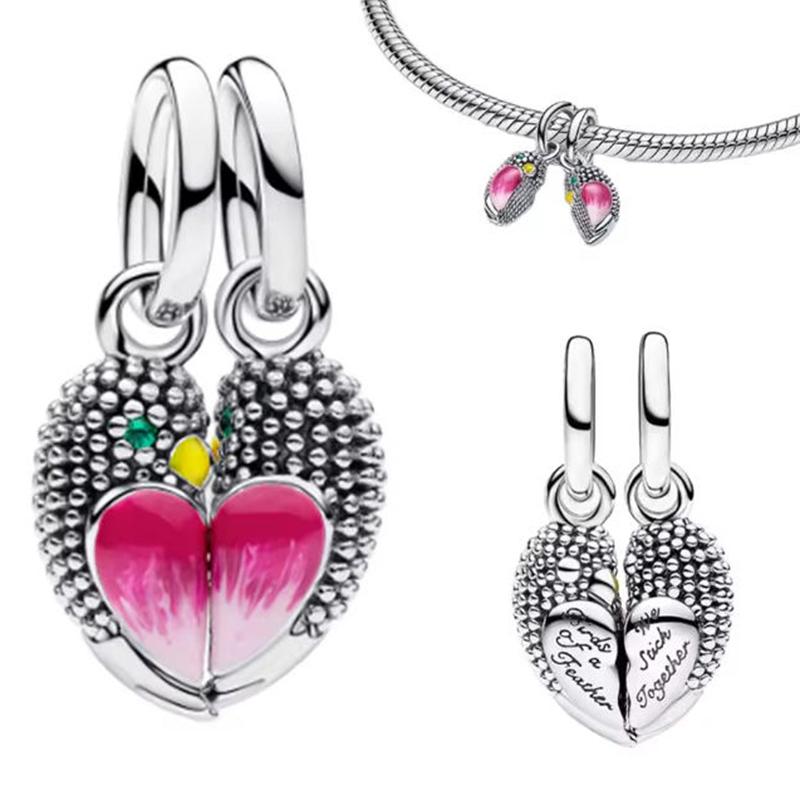 New 925 Silver Cartoon Butterfly Dog Charm Beads Suitable for Women Bracelet Fashion Wedding Jewelry Gifts