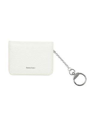 Homeboisportclub Leather Keyring Card Holder (leather Keyring Card Holder) - Cream White