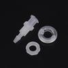 Luer Lock Adapter Straight Through Plate Pp Plastic Air Valve Pipe Subpackaging Instrument Syringe Air Tube Adapter