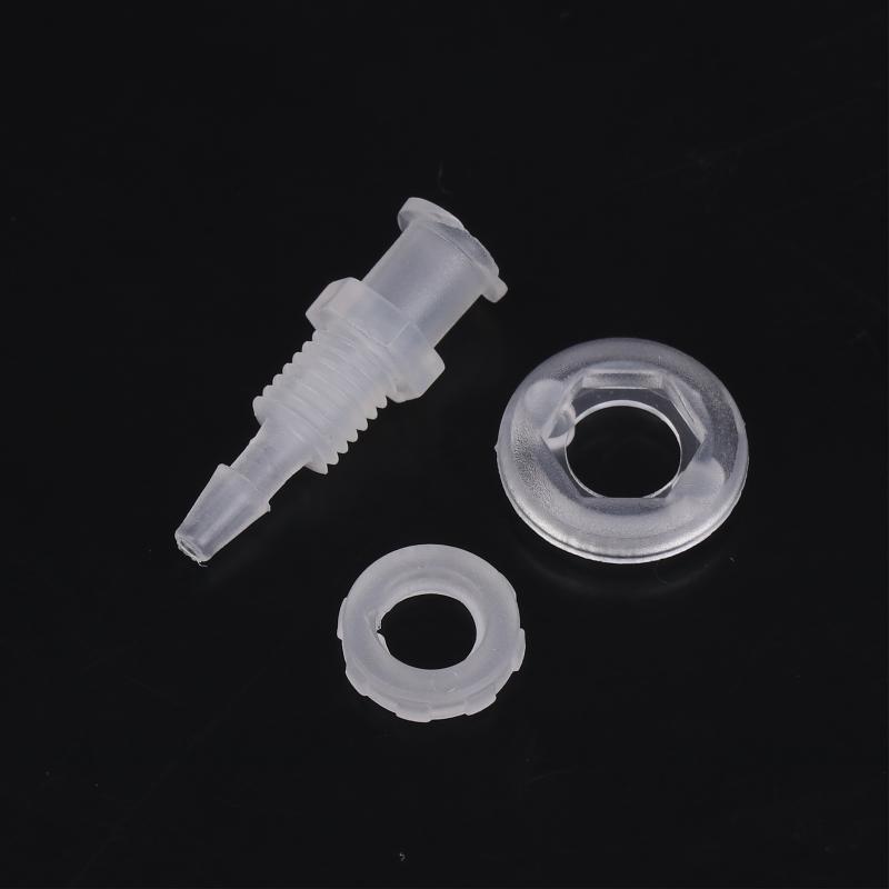 Luer Lock Adapter Straight Through Plate Pp Plastic Air Valve Pipe Subpackaging Instrument Syringe Air Tube Adapter