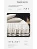Brushed Double-Layer Solid Color Elastic Lace Ruffle Bed Skirt Full-Size Mattress Cover