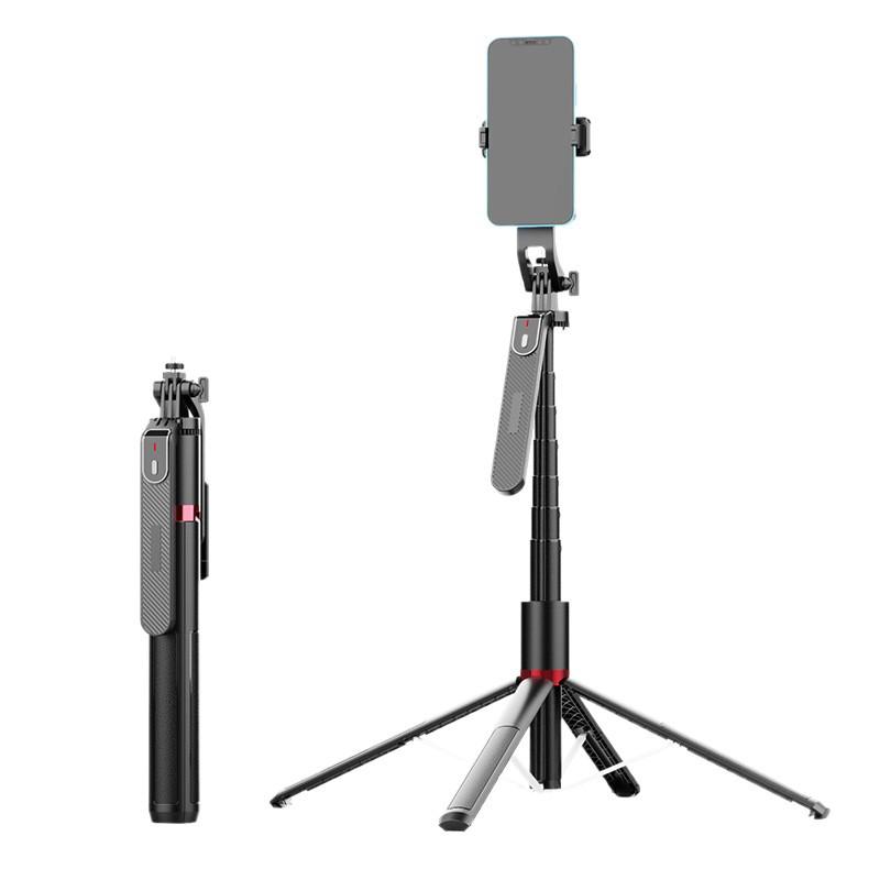 P185MAX Aluminum Bluetooth Selfie Stick & Stabilizer with Four Legs & Remote Control