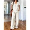 1116 Spot new solid color summer fashion women's clothing set casual two-piece set