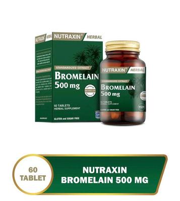 Nutraxin Ziołowa Bromelaina 500 mg Ananas 60 Tabletek Suplement Ziołowy