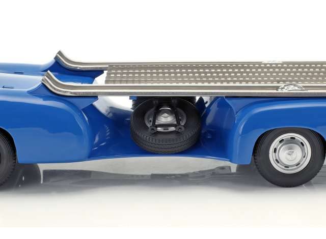Ixo Mini Car Mercedes Benz Racing Car Transporter 1955 Blaues Wunder 1/43