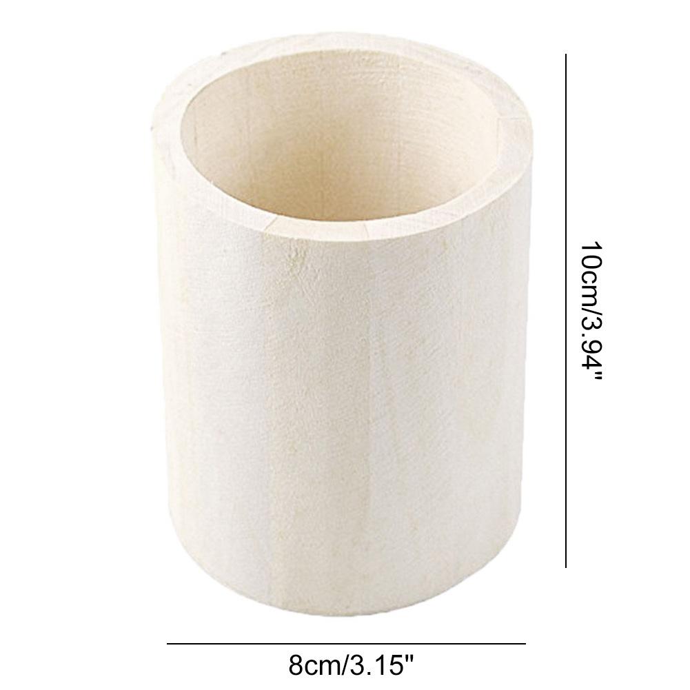 Stifthalter Rund Holz Stifthalter Ständer Schreibtisch Organizer BürobedarfRundes Holzetui für Stifte