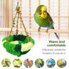 Warm Bird Bed Winter Warm Bird Plush Nest Pet Supplies for Perching Sleeping Hiding Nesting Playing Aviary Feeding Resting